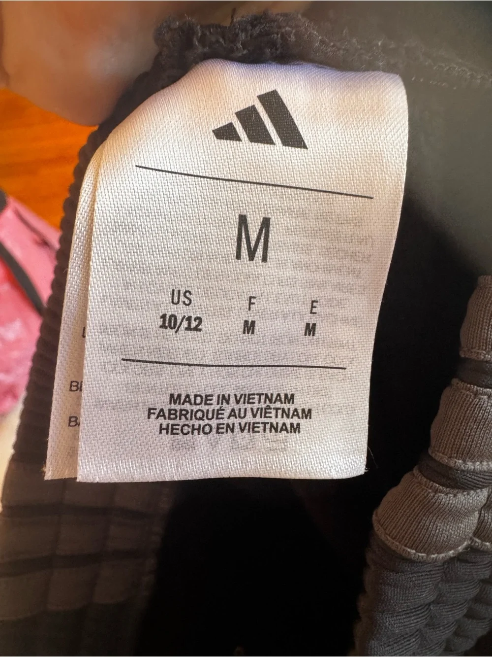 adidas Kids Black Joggers with Gray Side Stripes